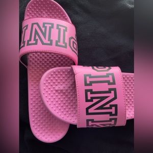 PINK Slides (WORN ONCE)